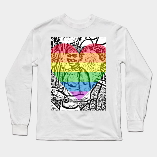 angel boy from the LGBT parade Long Sleeve T-Shirt by Marccelus